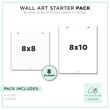 NEXT INNOVATIONS Wall Art Starter Pack Sublimation Blanks 261518005